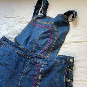 ModCloth Making it Rainbow Overalls- Size 18